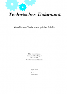 Eine Demonstration davon wie man mit kiroku ein technisches Dokument automatisch auf Knopfdruck erstellen kann.
